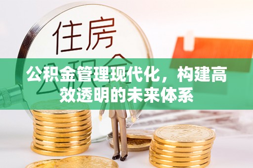 博白公积金管理现代化，构建高效透明的未来体系