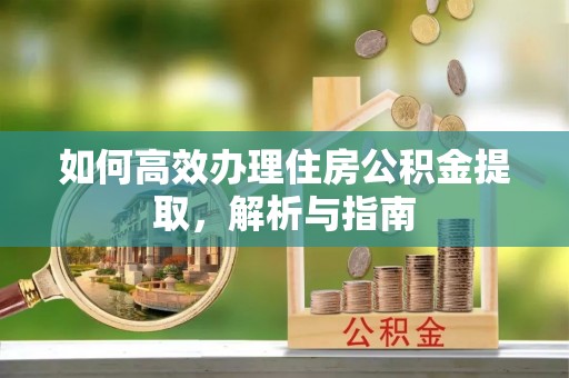 博白如何高效办理住房公积金提取，解析与指南