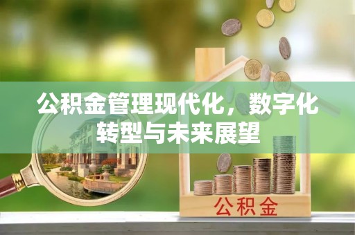 博白公积金管理现代化，数字化转型与未来展望